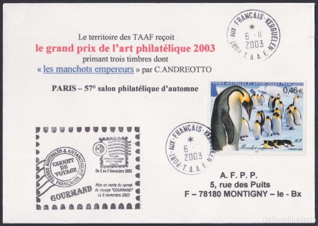 Francobolli: F-EX64213 TAAF FRANCE 2003 KERGULEN GRAND PRIX PHILATELIC ANTARCTIC STATION.