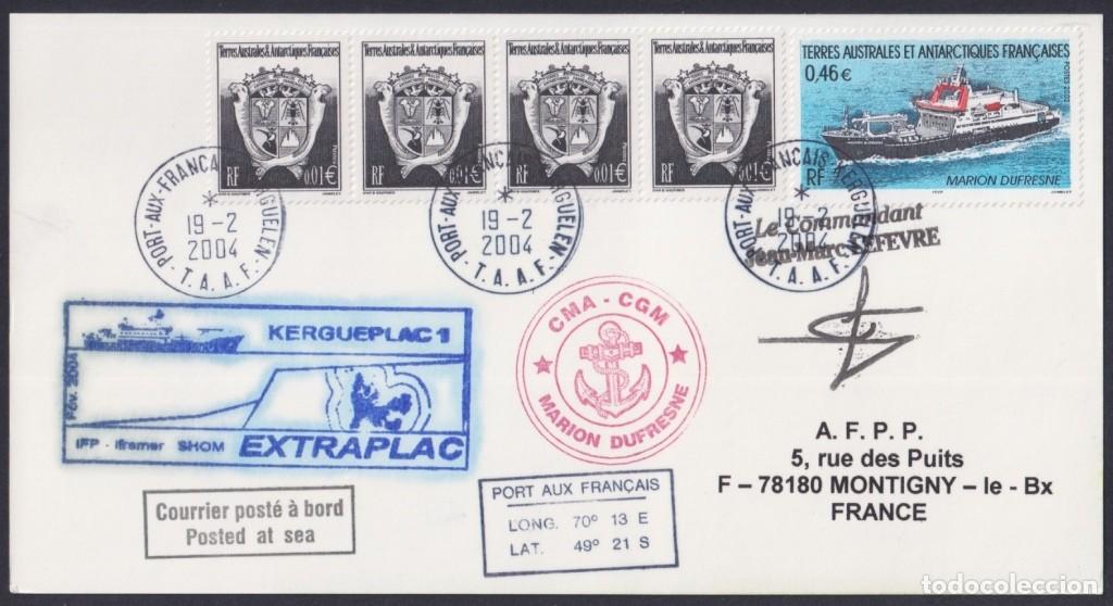 Francobolli: F-EX64208 TAAF FRANCE 2004 MARION DUFRESNE PAQUEBOT ANTARCTIC STATION COVER.