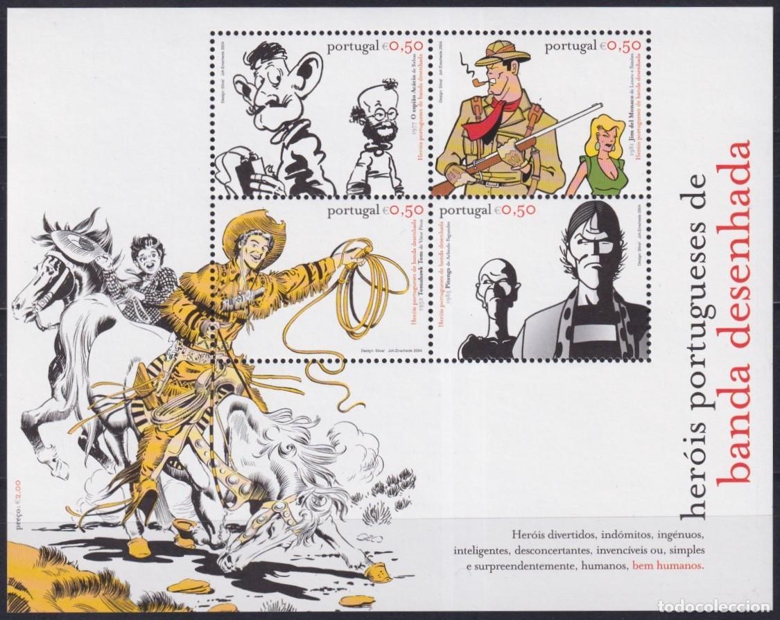 Francobolli: F-EX61209 PORTUGAL MNH 2004 COMICS DRAWING PITANGA JIM DEL MONACO ACACIO.