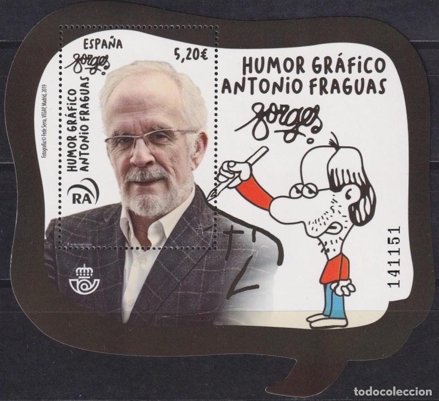 Francobolli: F-EX63932 ESPA&Ntilde;A SPAIN MNH 2019 SPECIAL FORMAT ANTONIO FRAGUAS CARTOONIST DESING.