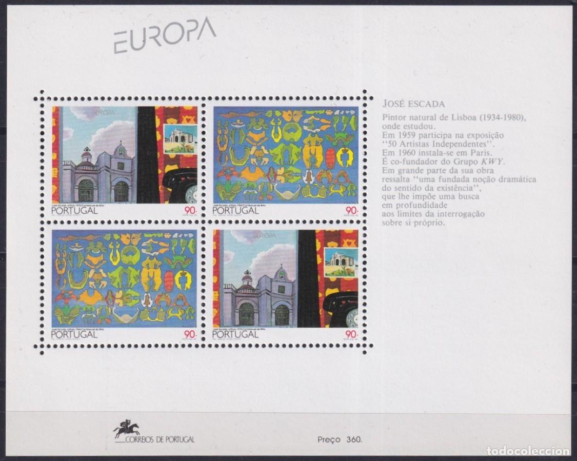 Briefmarken: F-EX61222 PORTUGAL MNH 1993 EUROPA JOSE ESCADA ART PAINTING.