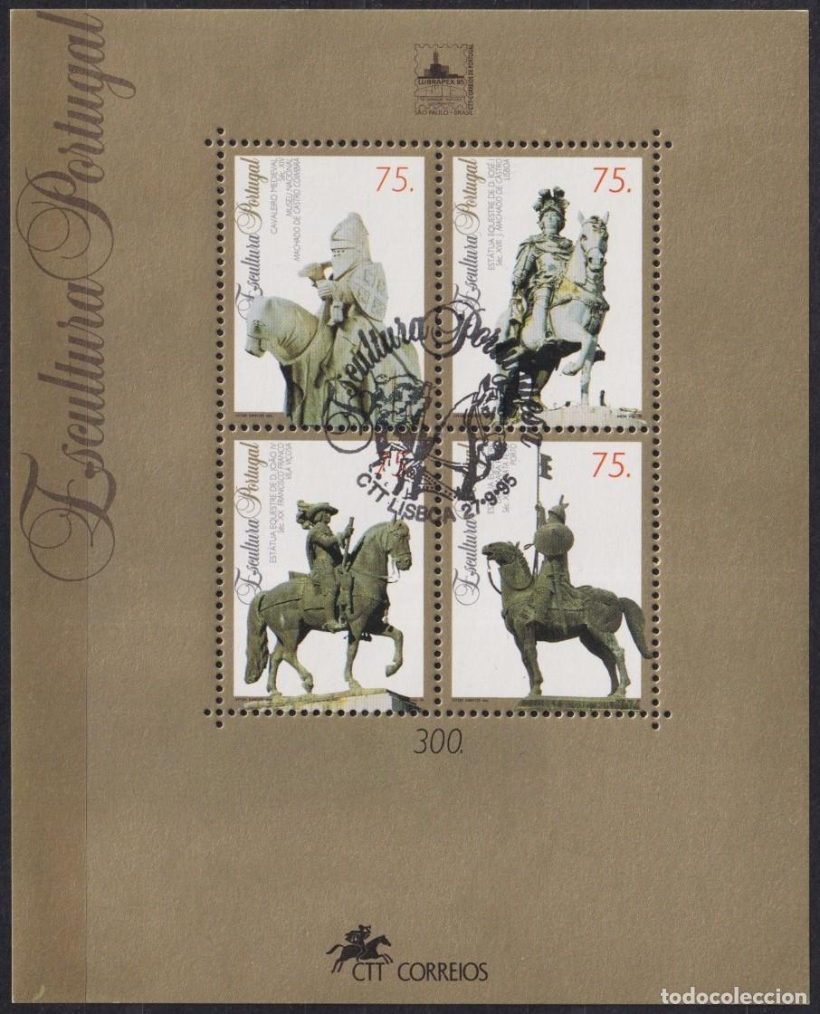 Briefmarken: F-EX61224 PORTUGAL USED 1995 ART SCULTURE BLOCK.