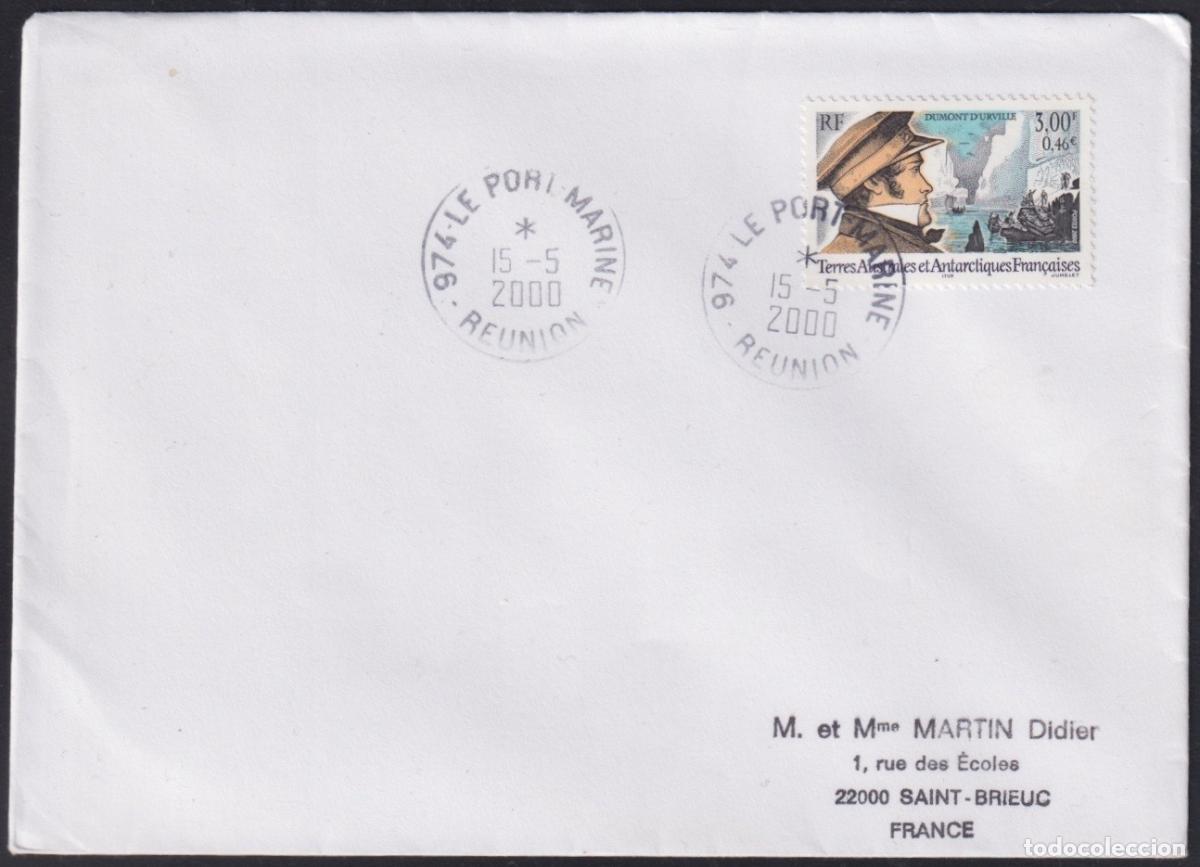 Stamps: F-EX64601 TAAF FRANCE 2000 DUMONT D&acute;URVILLE REUNION CANCEL.