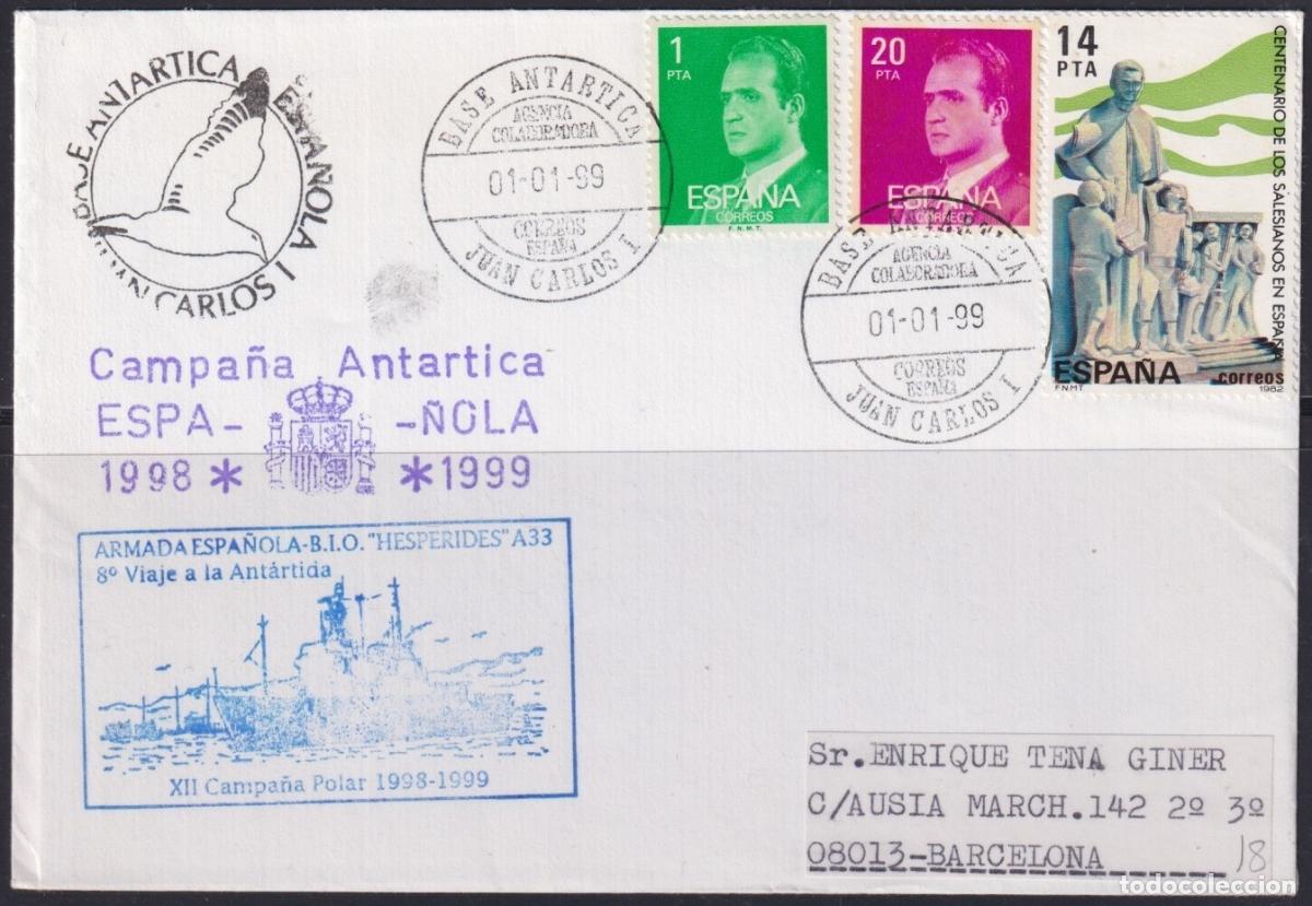 Stamps: F-EX63664 SPAIN POLAR ANTARCTIC 1999 JUAN CARLOS I STATION 12&ordm; CAMPAING HESPERIDES.