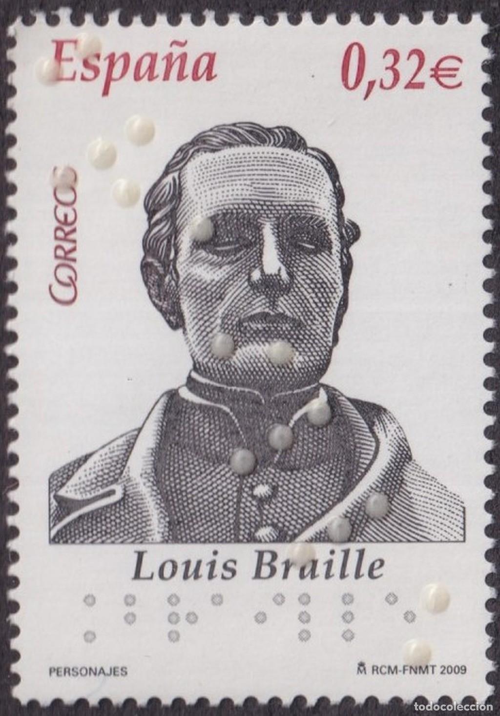 Stamps: F-EX64382 ESPA&Ntilde;A SPAIN MNH 2009 LOUIS BRAILE LECTURA INVIDENTES CIEGOS.