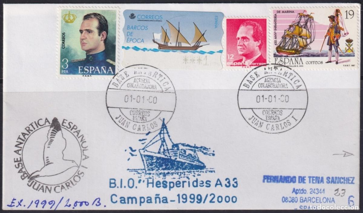 Stamps: F-EX64428 SPAIN POLAR ANTARCTIC 2000 JUAN CARLOS I STATION CAMPAING BIO HESPERIDES.