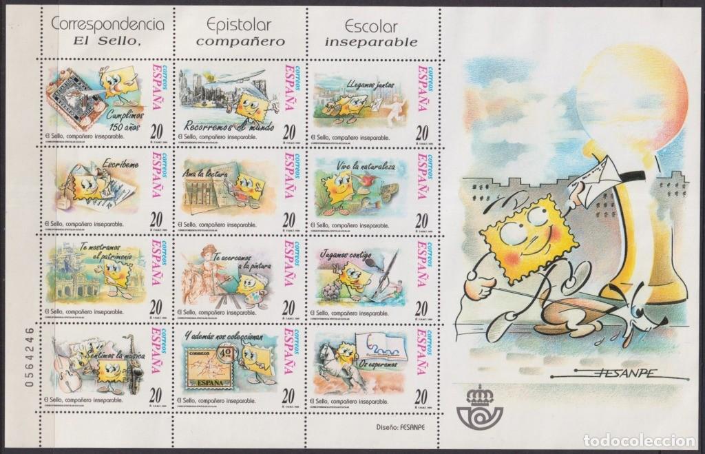Stamps: F-EX65015 SPAIN MNH 1999 SCHOOLL MAIL FESANPE SPECIAL SHEET.