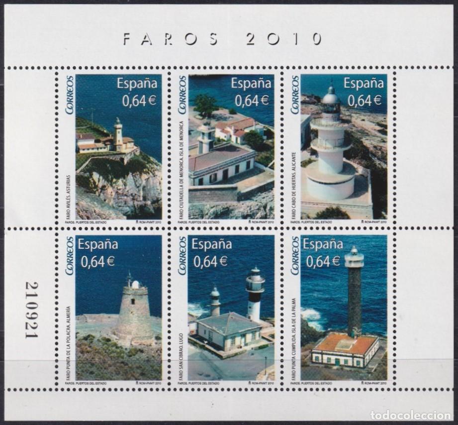 Francobolli: F-EX64517 ESPA&Ntilde;A SPAIN MNH 2010 LIGHTHOUSE FARO FAROS HOJA ESPECIAL.