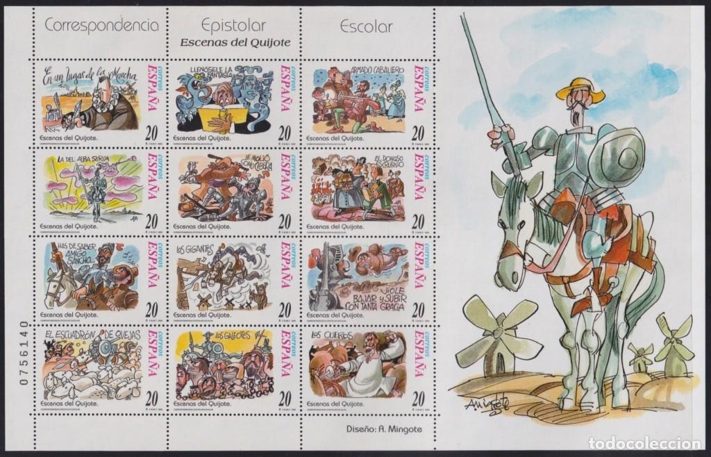 Francobolli: F-EX65017 ESPA&Ntilde;A SPAIN MNH 1998 MONGOTE CARTOONS DON QUIJOTE CORRESPONDENCIA ESCOLAR.