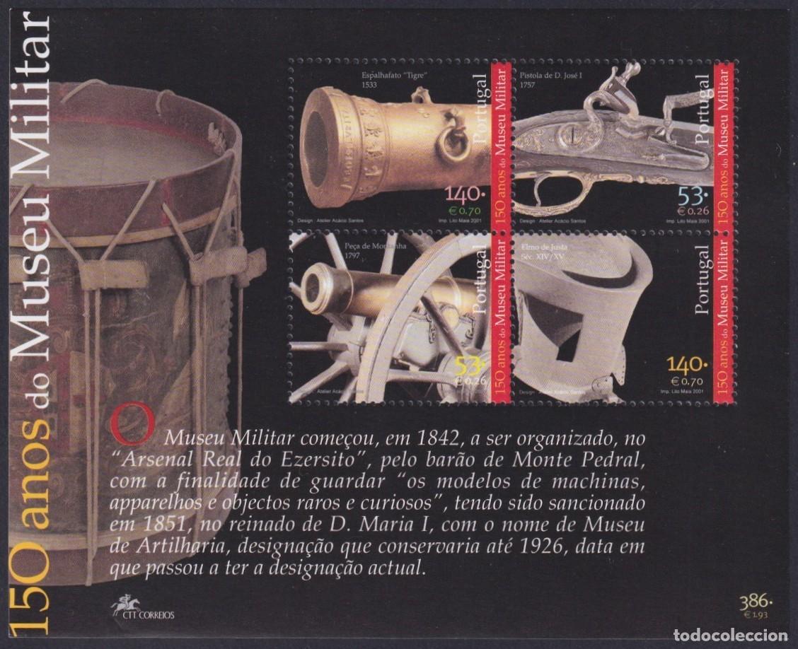 Francobolli: F-EX64628 PORTUGAL MNH 2001 ARTILLERY MILITAR MUSEUM.