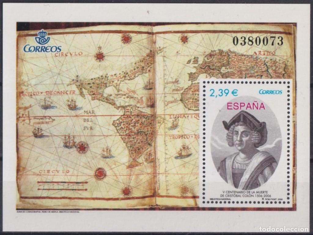 Francobolli: F-EX64569 ESPA&Ntilde;A SPAIN MNH 2006 DISCOVERY 500TH ANNIV DEATH OF COLUMBUS COLON MAP.