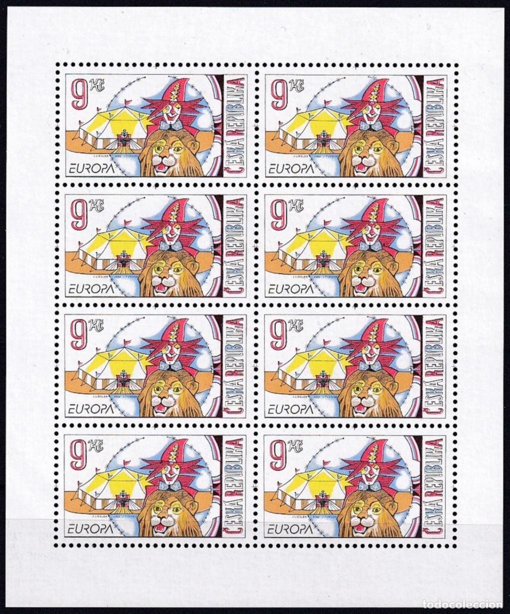 Selos: F-EX64766 CZECH REP MNH 2002 EUROPA CEPT CIRCUS CLOWN SHEET.