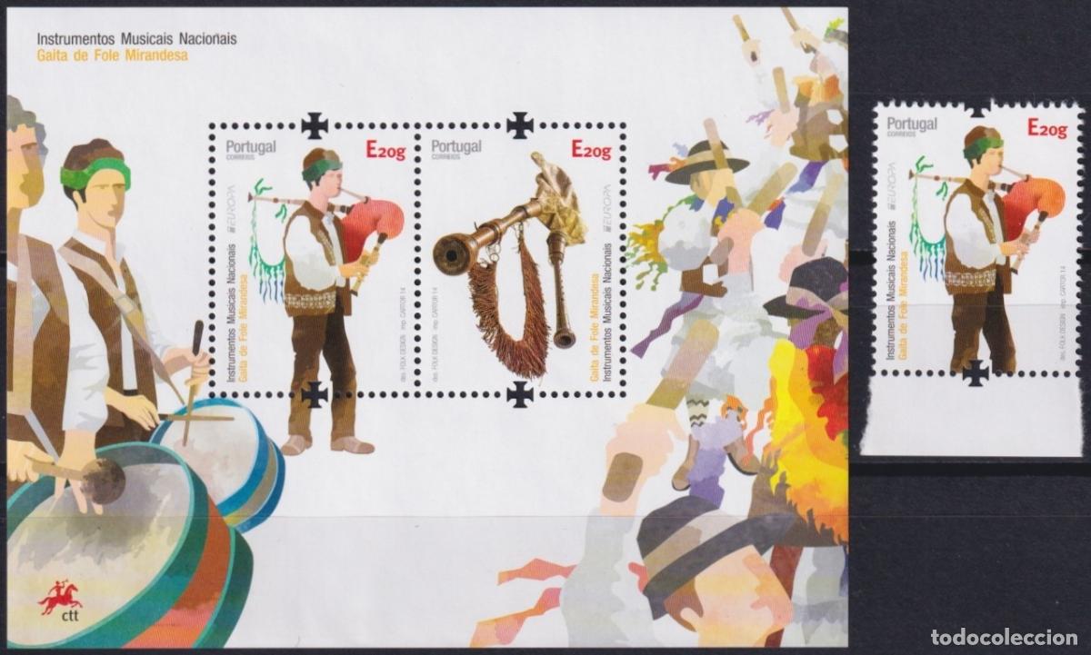 Sellos: F-EX65419 PORTUGAL MNH 2014 EUROPA CEPT MUSIC INSTRUMENT.