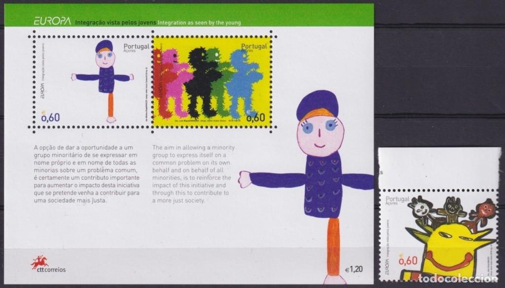 Stamps: F-EX65411 PORTUGAL AZORES MNH 2006 EUROPA CEPT CHILDREN DRAWING.