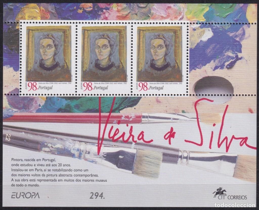 Francobolli: F-EX66010 PORTUGAL MNH 1996 EUROPA CEPT VEIRA DA SILVA ART PAINTING.