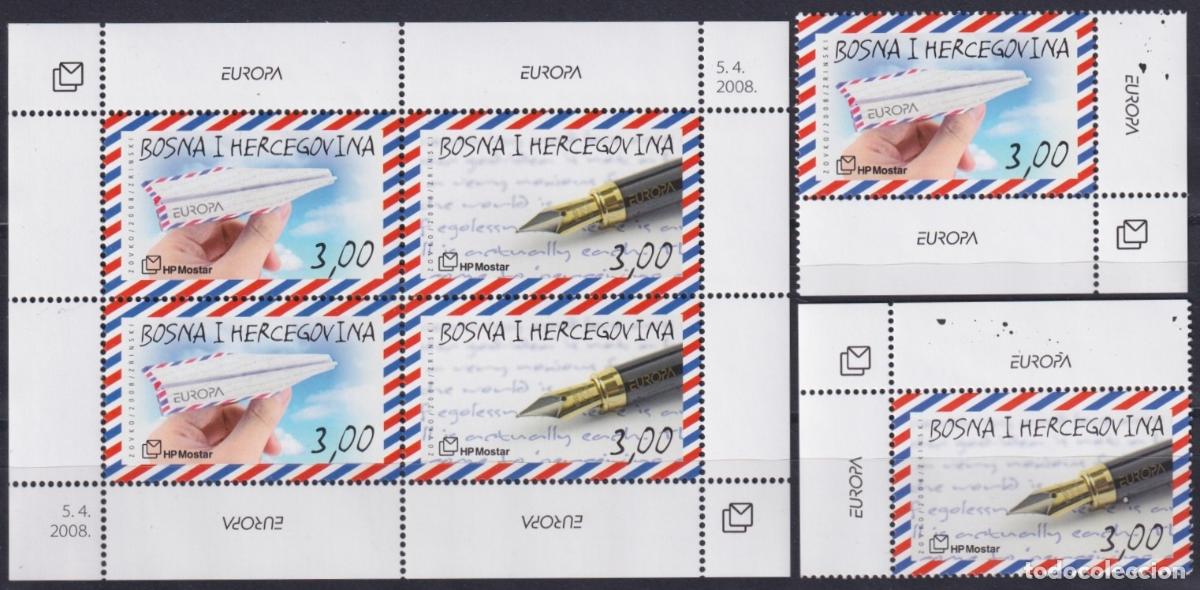 Francobolli: F-EX65757 BOSNIA & HERCEGOVINA MNH 2008 EUROPA HAND WRITTER THE LETTER.