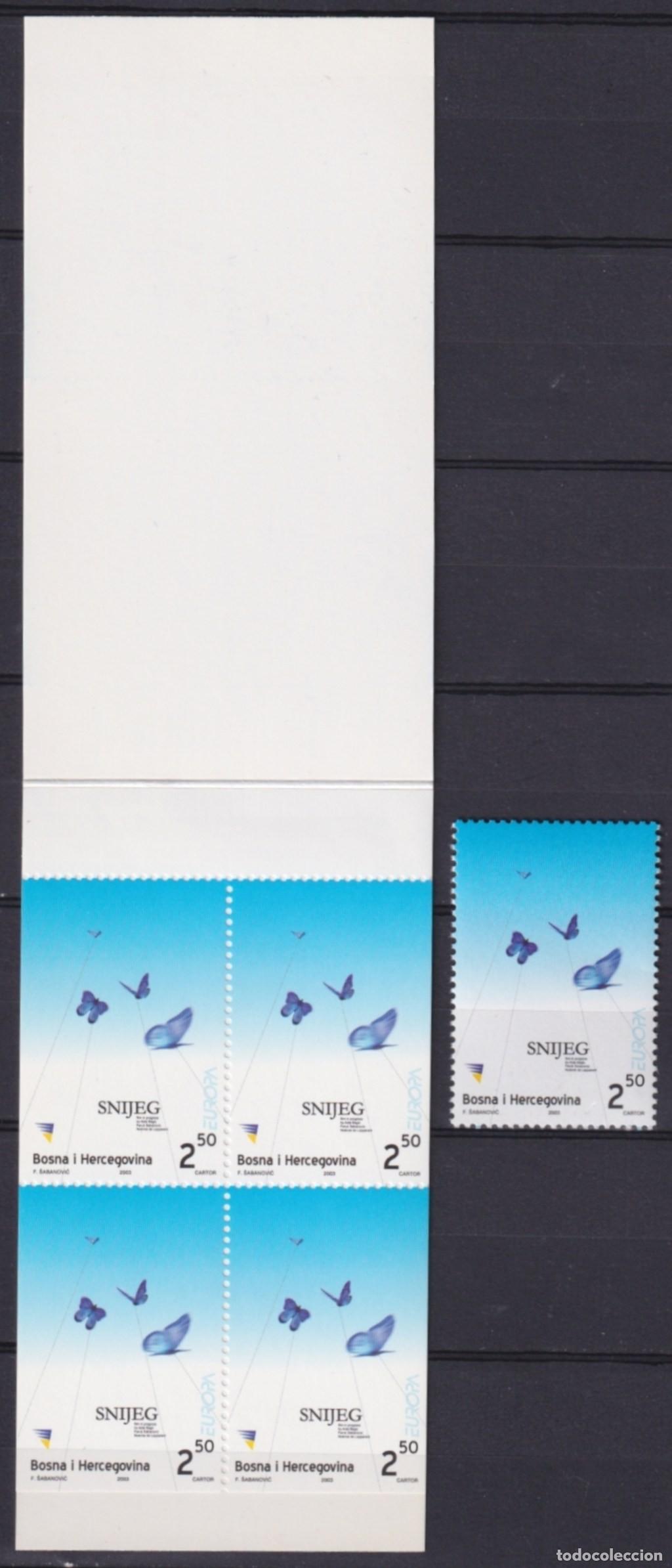 Francobolli: F-EX65667 BOSNIA & HERZEGOVINA MNH 2004 EUROPA CEPT BUTTERFLIES + BOOKLED.