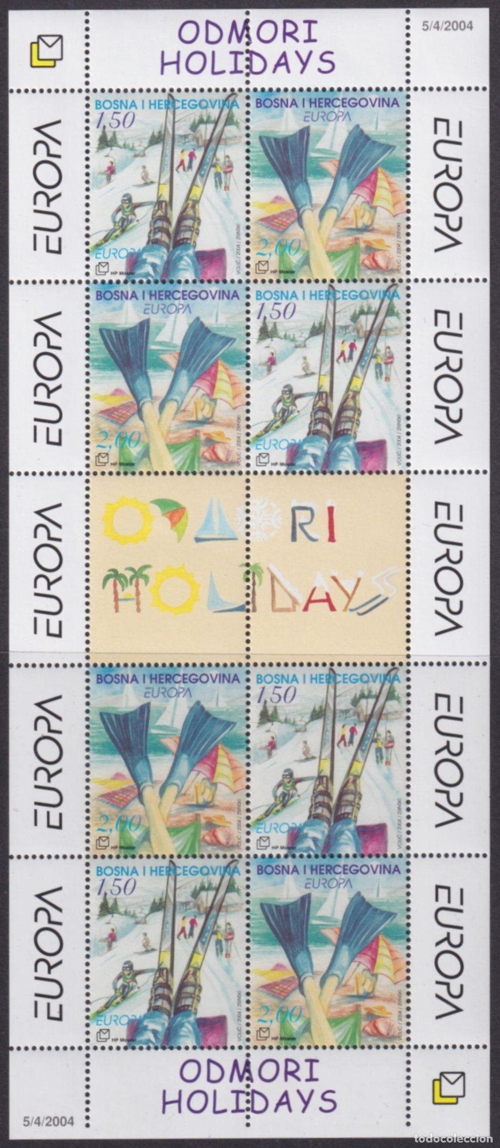 Francobolli: F-EX66005 BOSNIA I HERZEGOWINA MNH 2004 EUROPA CEPT SHEET.