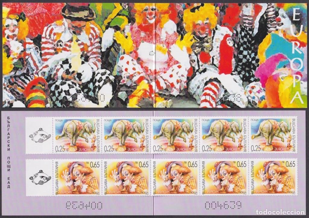 Timbres: F-EX65574 BULGARIA MNH 2002 EUROPA CEPT CIRCUS CLOWN BOOKLED.