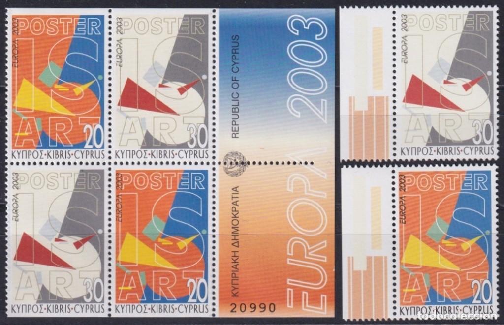 Timbres: F-EX65694 CYPRUS MNH 2003 EUROPA CEPT ART POSTER BOOKLED.