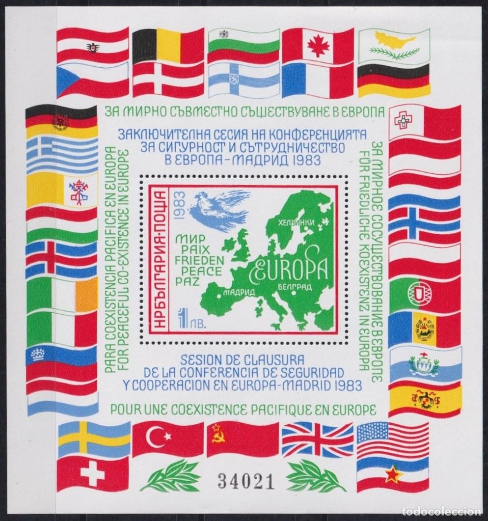 Timbres: F-EX64795 BULGARIA MNH 1983 EUROPA CONFERENCE OF SECURITY.