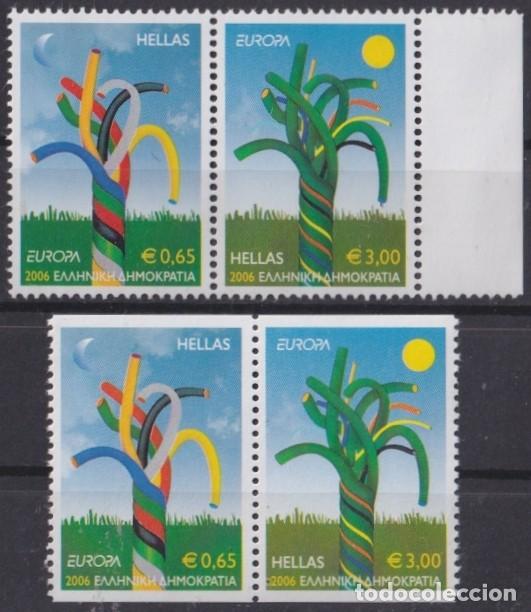 Timbres: F-EX65698 GREECE MNH 2006 EUROPA CEPT INTEGRATION. PERF + IMPERF BORDER.