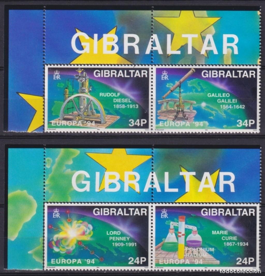 Timbres: F-EX65687 GIBRALTAR MNH 1994 EUROPA CEPT SCIENTIFICS DISCOVERIES.