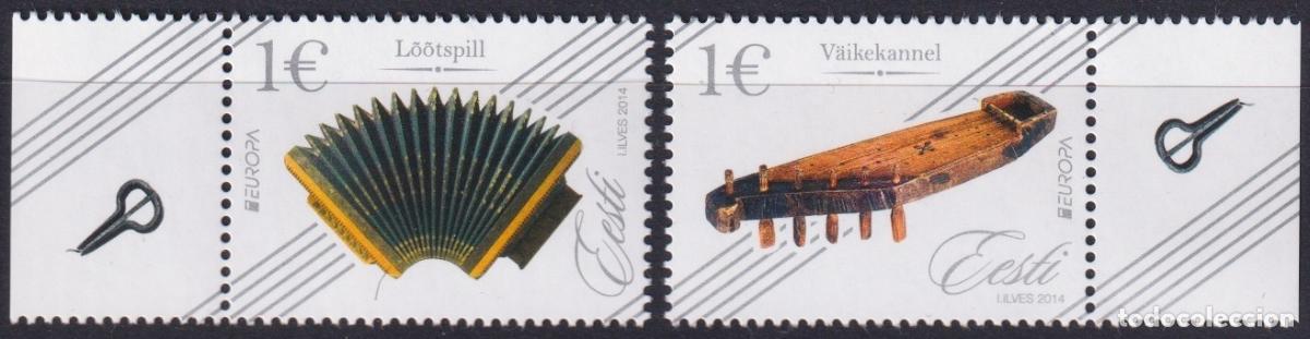 Selos: F-EX65738 ESTONIA EESTI MNH 2014 EUROPA CEPT MUSIC INSTRUMENT.