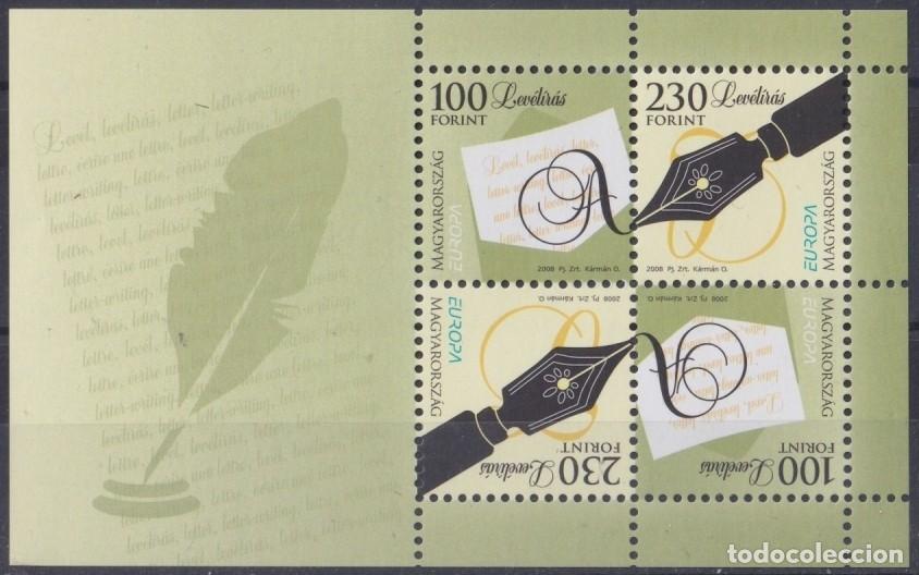 Timbres: F-EX65602 HUNGARY MNH 2008 EUROPA HAND WRITTER THE LETTER.