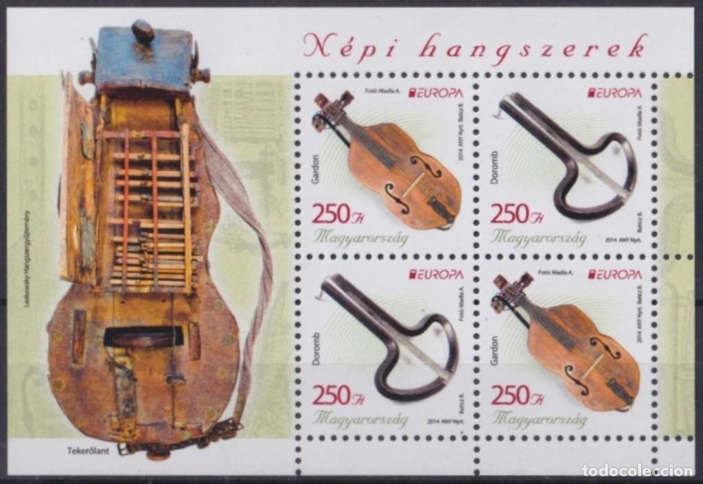 Timbres: F-EX65689 HUNGARY MNH 2014 EUROPA CEPT MUSIC INSTRUMENT.