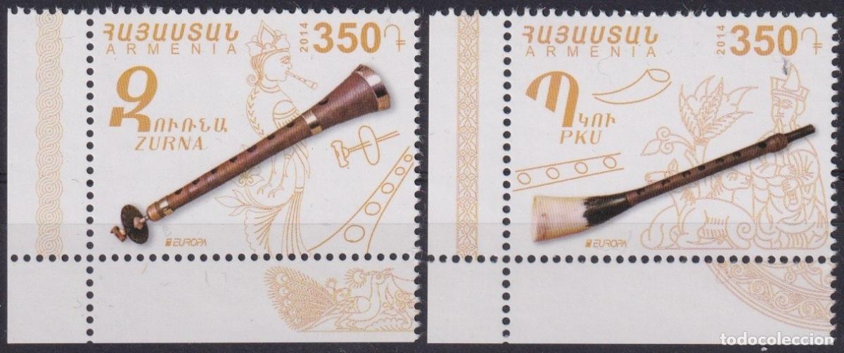 Timbres: F-EX65942 ARMENIA MNH 2014 EUROPA CEPT MUSIC INSTRUMENTS.