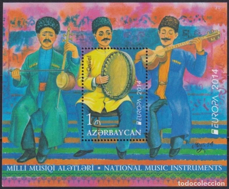 Timbres: F-EX65947 AZERBAIJAN MNH 2014 EUROPA CEPT MUSIC INSTRUMENTS.