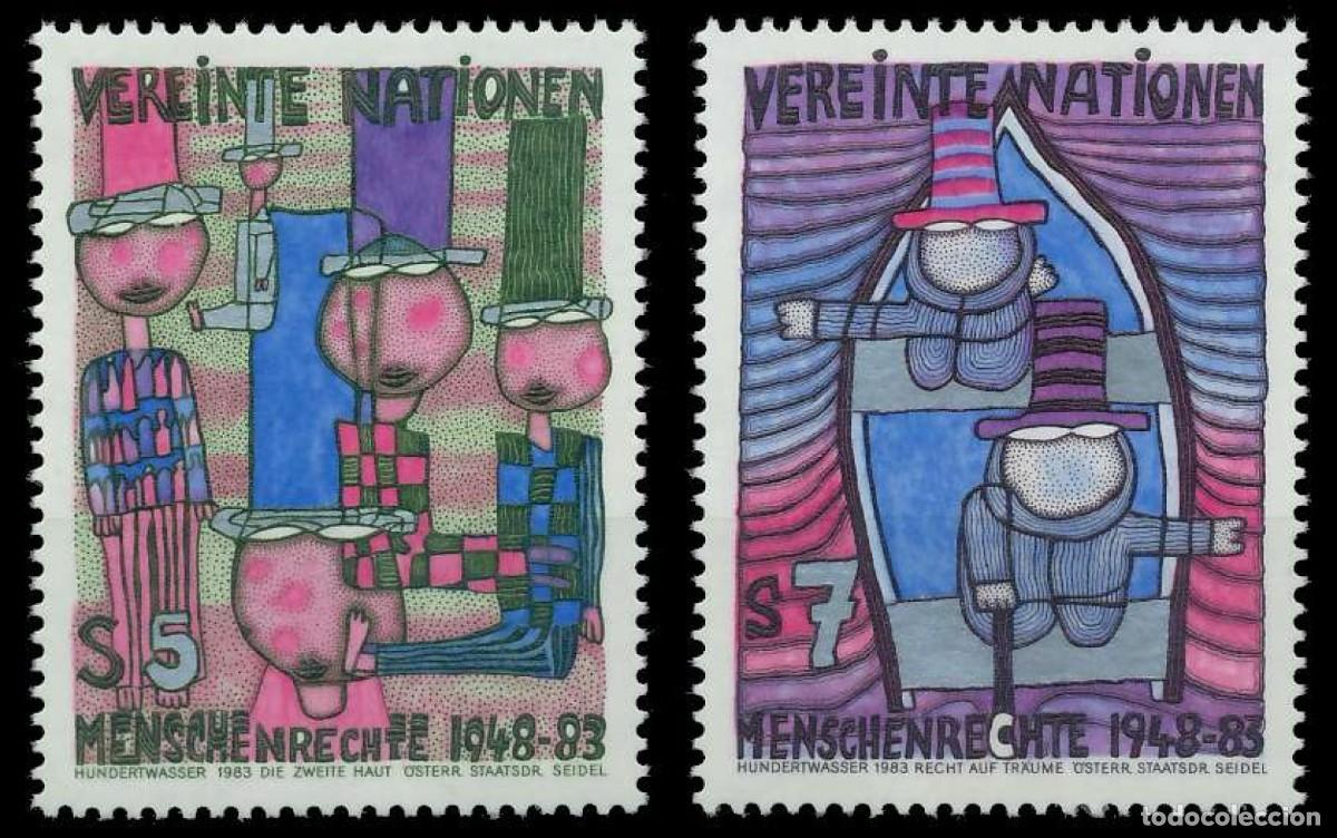 Sellos: SELLOS** NACIONES UNIDAS DE VIENA 1983, YT 36/ 37