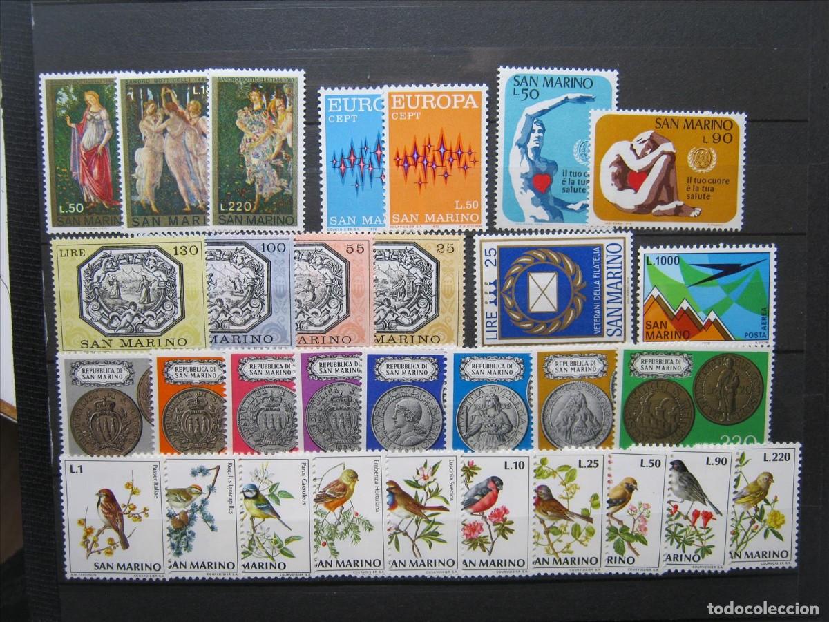 Sellos: SAN MARINO 1972 A&Ntilde;O COMPLETO MNH** SIN CHARNELA LUJO.