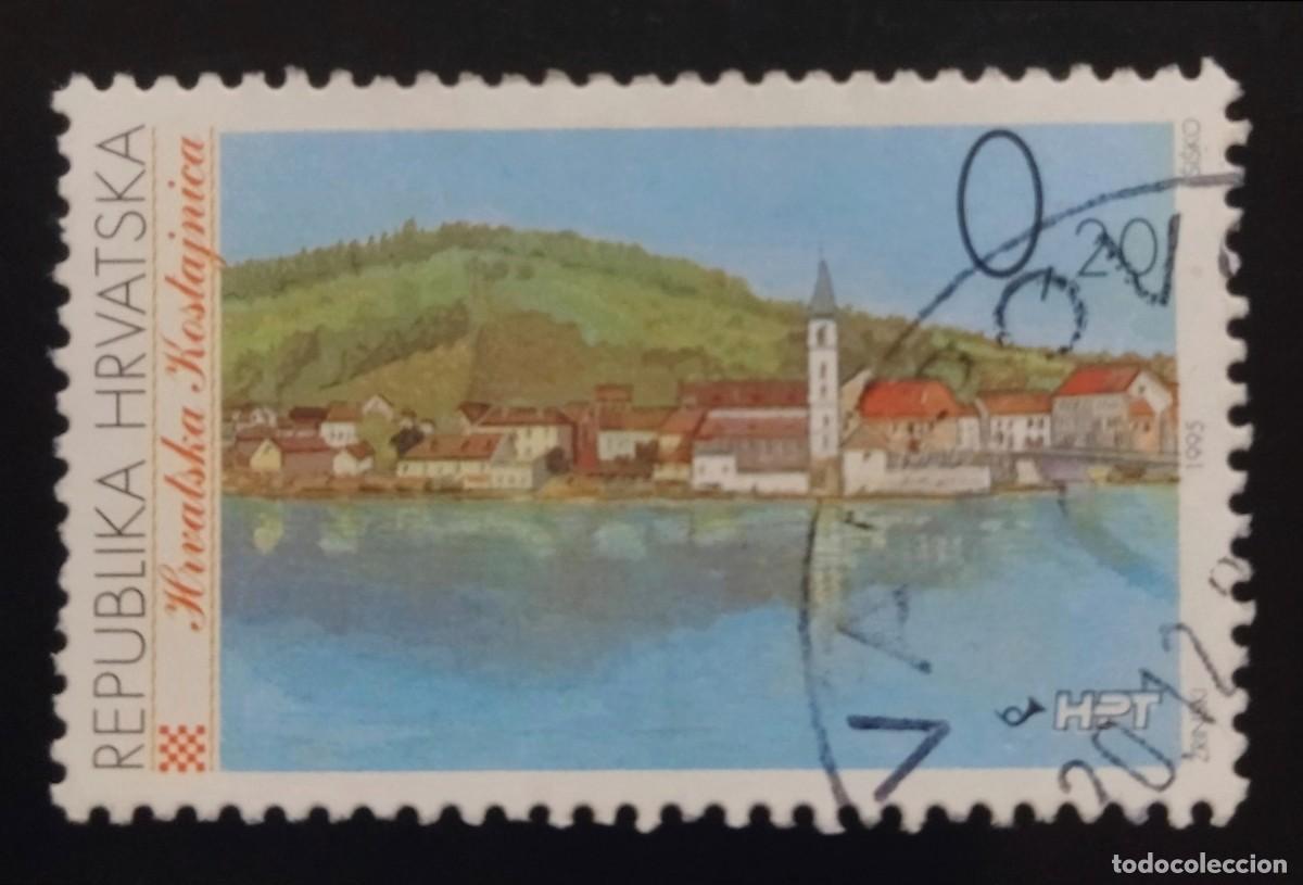 Sellos: CROACIA 1995 Ciudades. USADO.