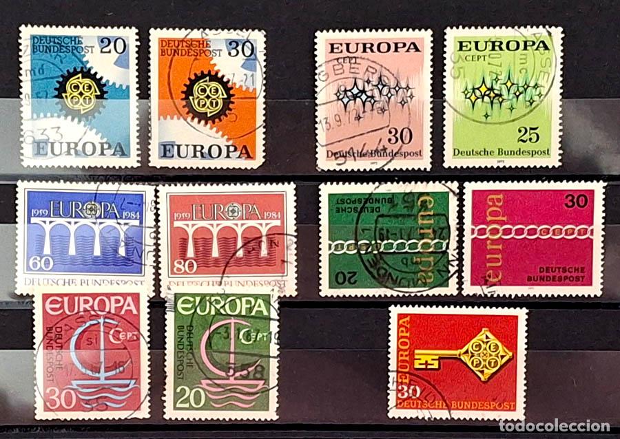 Stamps: 9 sellos Europa - CEPT - Europa