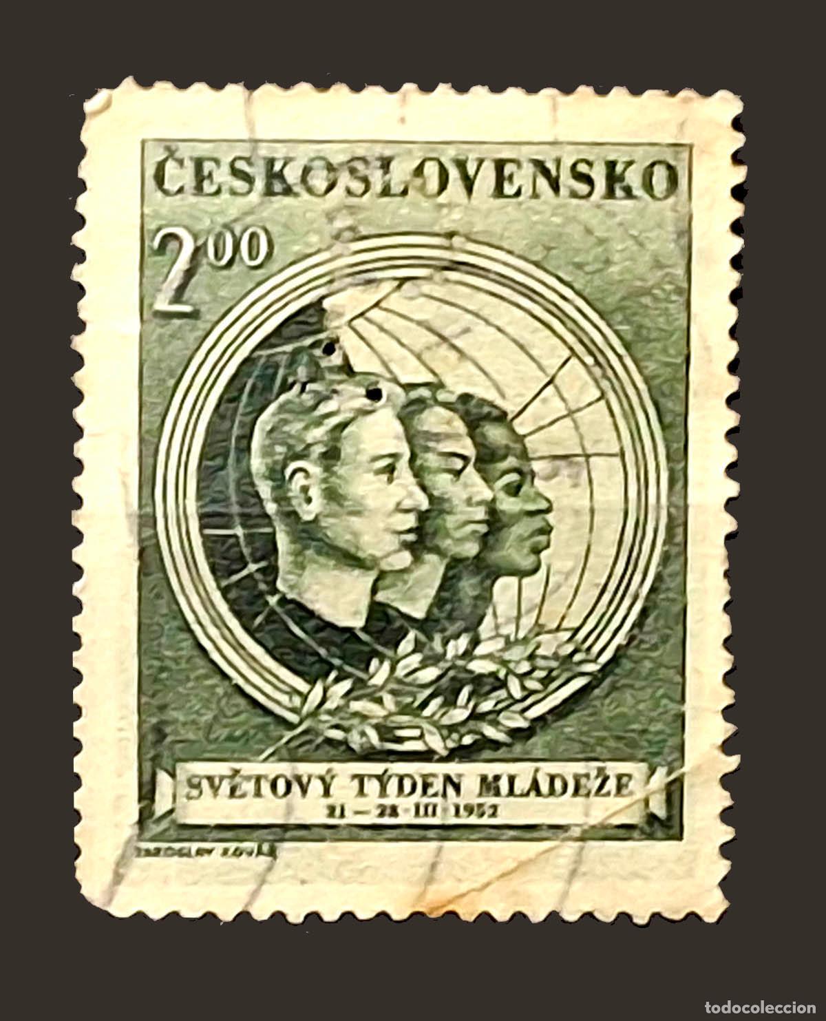 Selos: 1952 Checoslovaquia - Semana Mundial de la Juventud