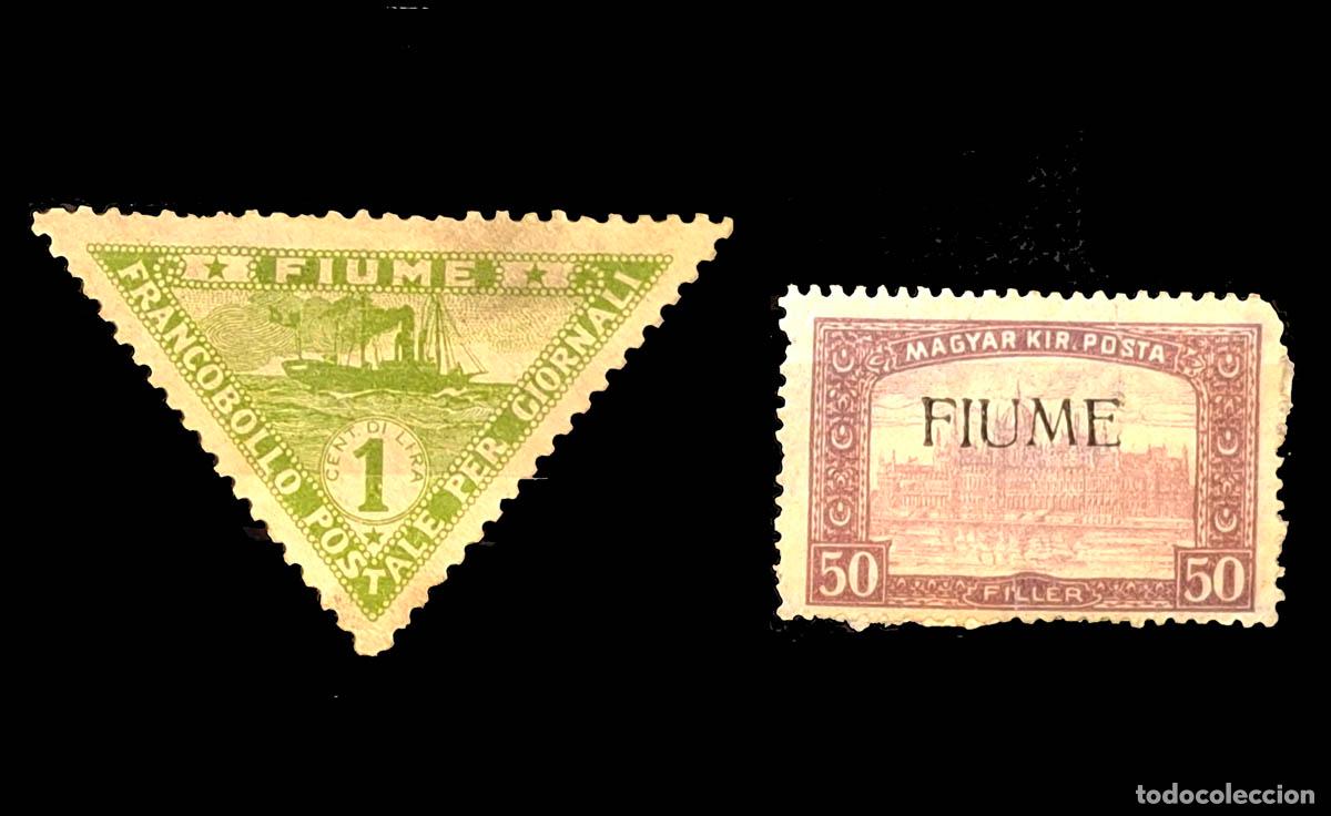 Sellos: 1918-1920, 2 sellos del Estado Libre de Fiume