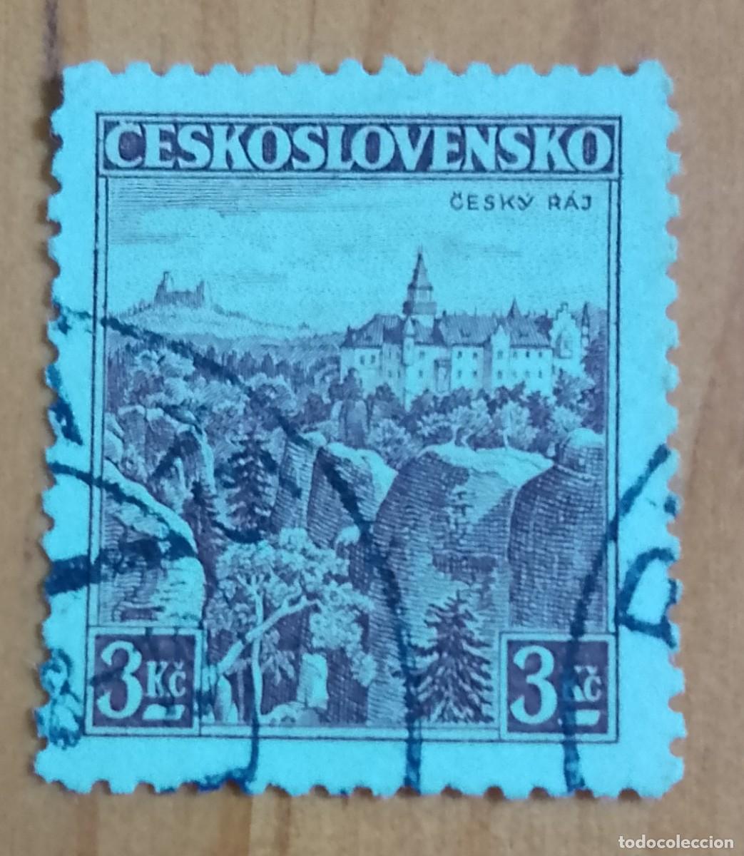 Sellos: CHECOSLOVAQUIA - V/F 3 KC - CESKV R&Aacute;J - VER DESCRIPCI&Oacute;N