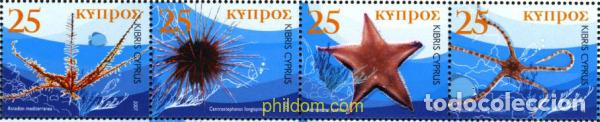 Sellos: 273037 MNH CHIPRE 2007 FAUNA MARINA
