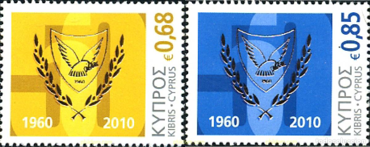 Sellos: 245136 MNH CHIPRE 2010 10 ANIVERSARIO DE LA REPUBLICA DE CHIPRE