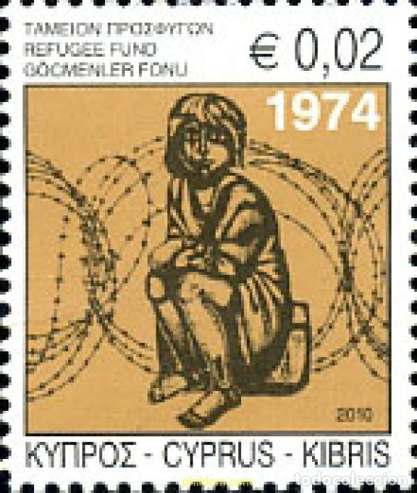 Sellos: 256524 MNH CHIPRE 2010 REFUGIADOS