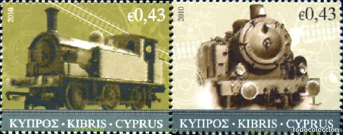 Sellos: 252610 MNH CHIPRE 2010 ANIVERSARIO DEL FERROCARRIL EN CHIPRE