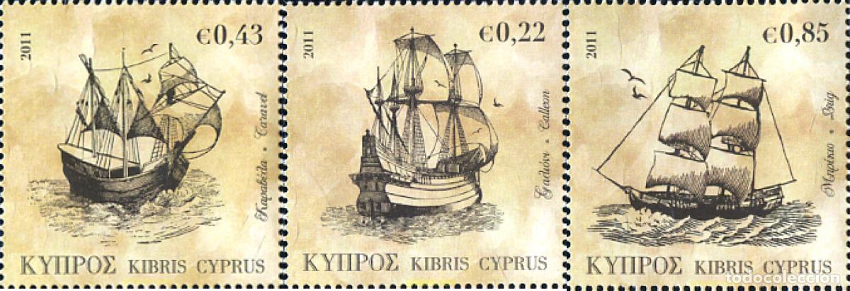 Sellos: 264846 MNH CHIPRE 2011 BARCOS A VELA