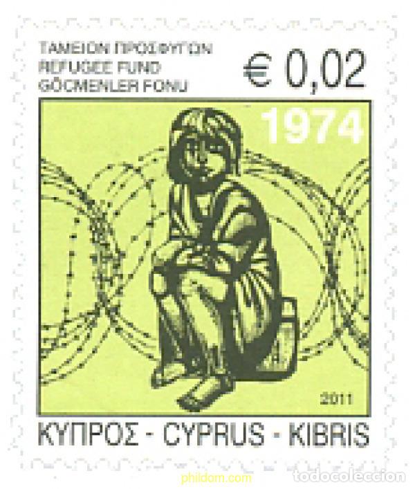 Sellos: 262672 MNH CHIPRE 2011 FONDO PARA LOS REFUGIADOS