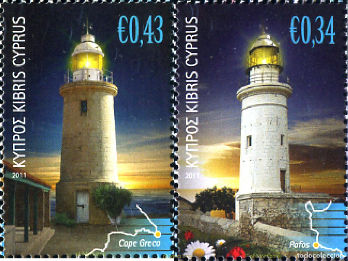 Sellos: 264072 MNH CHIPRE 2011 FAROS