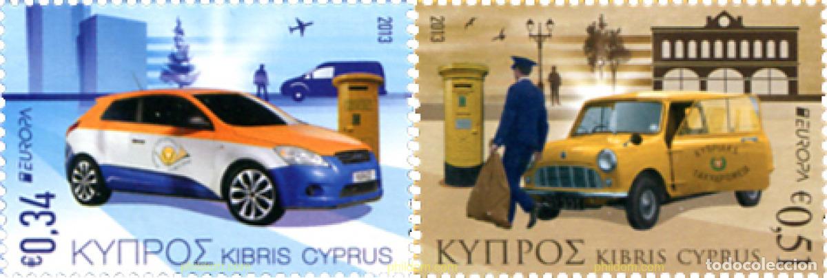 Sellos: 302532 MNH CHIPRE 2013 EUROPA CEPT 2013 - VEHICULOS POSTALES