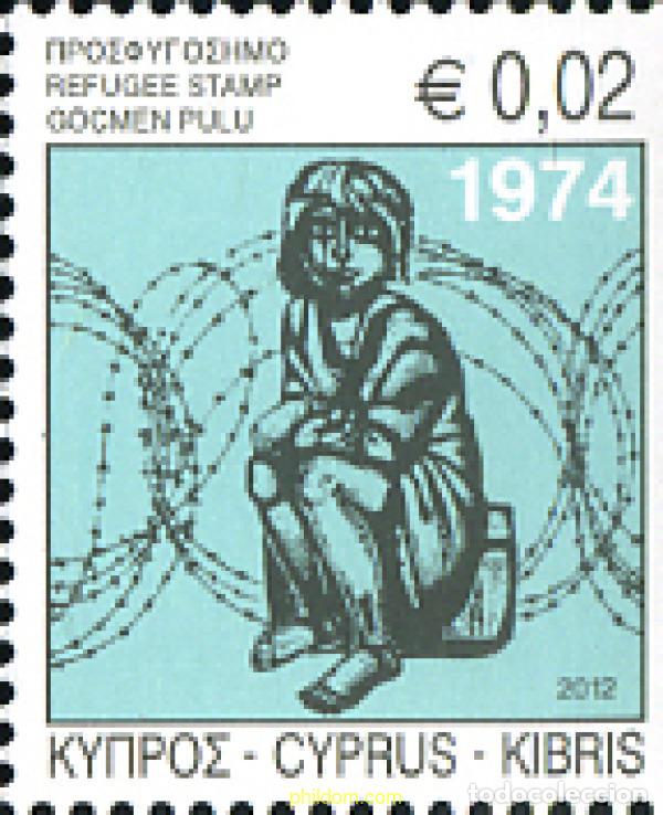 Sellos: 274578 MNH CHIPRE 2012 REFUGIADOS