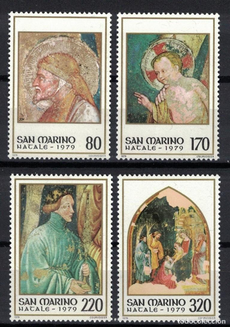 Sellos: SAN MARINO 1979 SERIE 4 STAMPS MNH NAVIDAD CHRISTMAS NOEL NATALE
