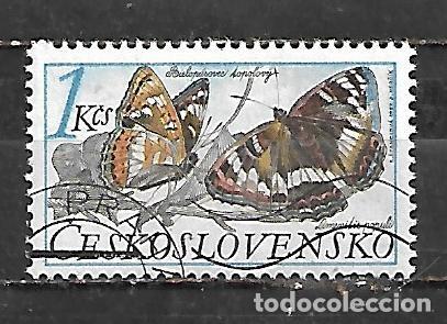 Sellos: 1987: CHECOSLOVAKIA Polillas y mariposas - Almirante del &aacute;lamo (CTO)